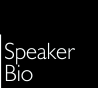 Speaker Bio